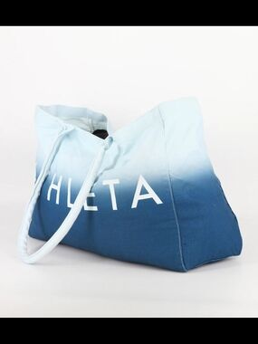 Athleta Gradient Blue Canvas Tote